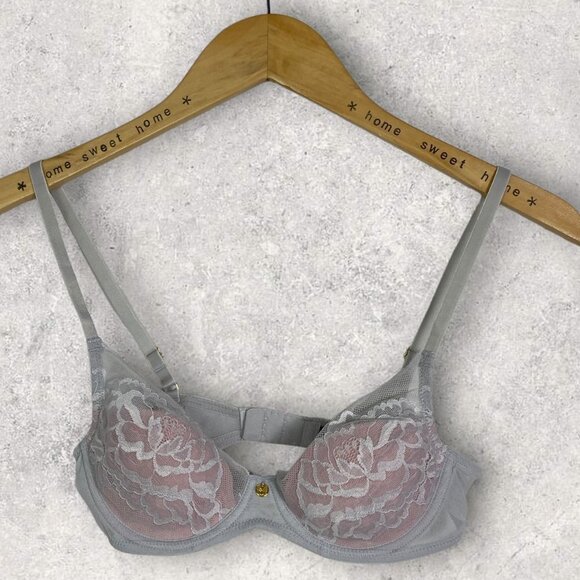 NEW Natori Floral Contour Underwire Bra Size 32B Style 721150 Molded Lace NWOT - Picture 7 of 7